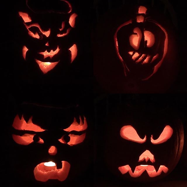 Goodnight, from left to right. Let these pumpkins haunt your dreams ...